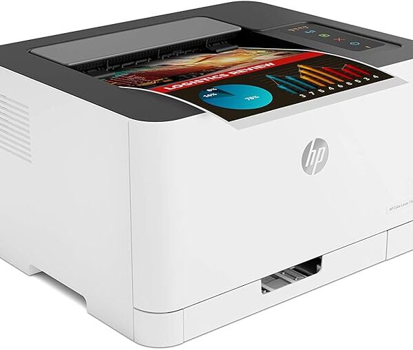 HP Color Laser 150NW Laser Printer, White, Standard
