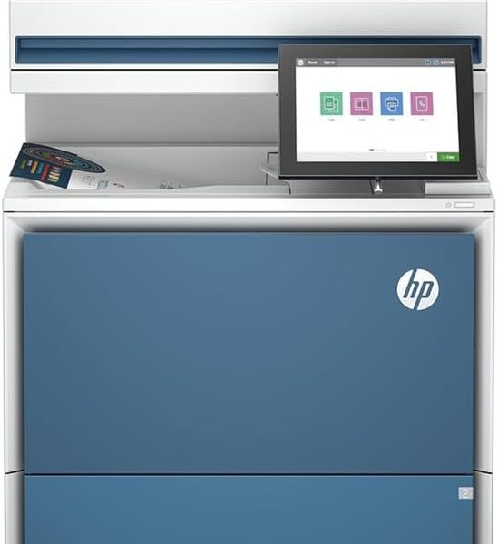 HP Color Laserjet Enterprise MFP 5800dn Printer, 43 ppm, 6GB Memory, 8-inch Touchscreen, high-quality printing, scanning, and copying - Print speed up to 45 ppm - Automatic duplex printing 6QN29A