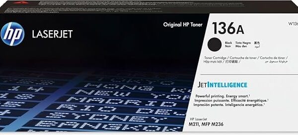 HP 136A Black Original LaserJet Toner Cartridge - W1360A