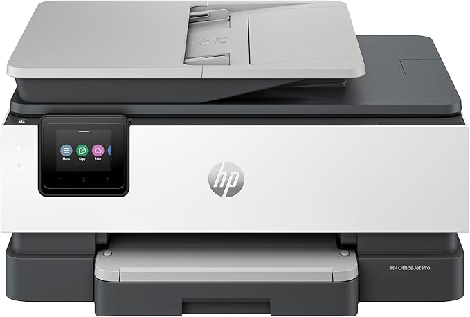 HP OfficeJet Pro 8123 All-in-One Printer, Color, Print, Copy, Scan, Wireless, Automatic document feeder, Two-sided printing, Touchscreen, Quiet mode, Light Cement - 405W0C Visit the HP Store