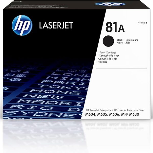 Hp 81A Black Original Laserjet Toner Cartridge - Cf281A
