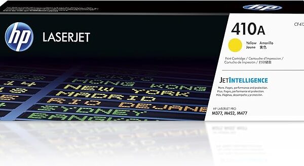 Hp 410A Yellow Original Laserjet Toner Cartridge [Cf412A] | Works With Hp Laserjet Pro M377, M452, M477 Printers