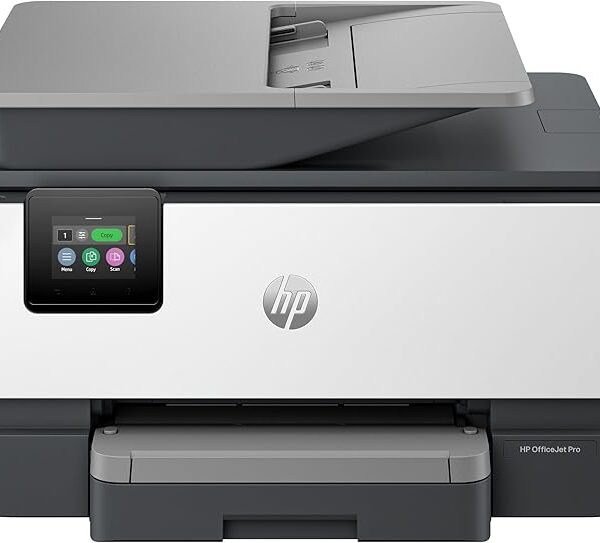 HP OfficeJet Pro 9120 All-in-One Printer, Color, Print, Copy, Scan, Fax, Wireless; Automatic document feeder; Two-sided printing, Two-sided scanning, Scan to pdf, Touchscreen, Cement - 4V2M9C