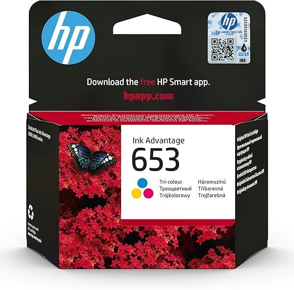 Hp 653 Original Ink Advantage Cartridge, 3Ym74Ae - Tri-Color Visit the HP Store