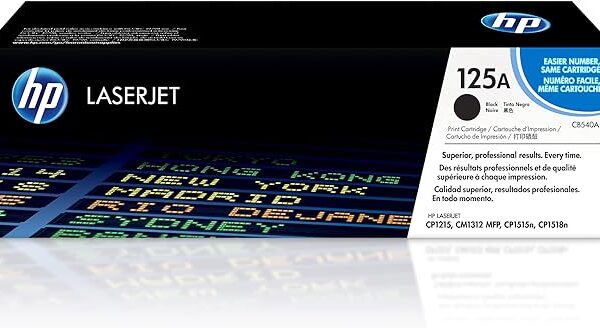 Hp 125A Black Original Laserjet Toner Cartridge - Cb540A