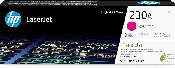 HP Laserjet Toner 230a W2303a Magenta Yield 1,800 Pag