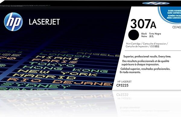 Hp 307A Hewlett Packard Original Laserjet Colour Sphere Toner Cartridge, Black - Ce740A