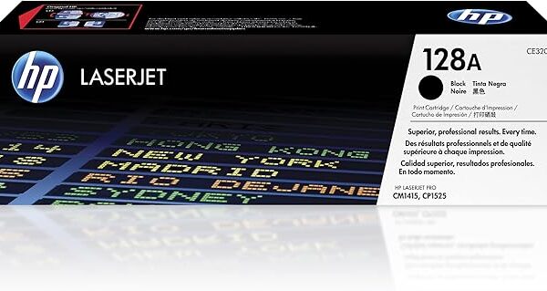 Hp 128A Black Original Laserjet Toner Cartridge - Ce320A