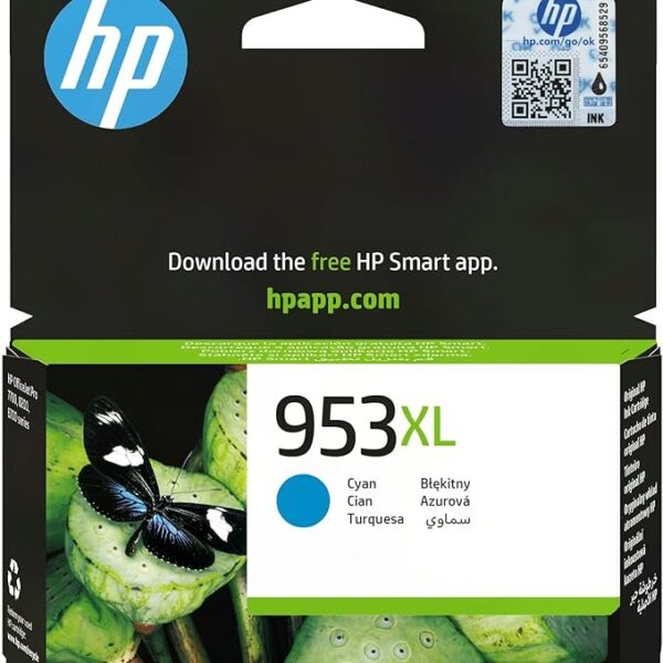 HP 953XL High Yield Cyan Original Ink Cartridge [F6U16AE]