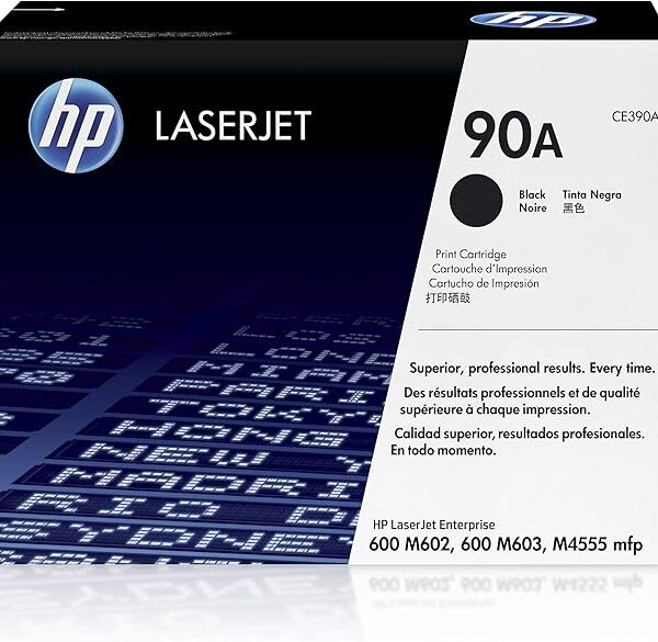 HP 90A Black Original LaserJet Toner Cartridge - CE390A