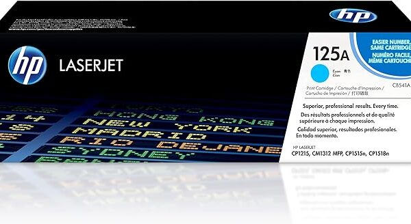 Hp 125A Cyan Original Laserjet Toner Cartridge - Cb541A