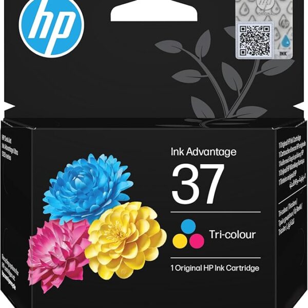 HP 37 Tri-color Original Ink Cartridge | Page Yield up to 700 pages | Compactible for HP DeskJet Ultra Ink Advantage 5100, 5800 Series
