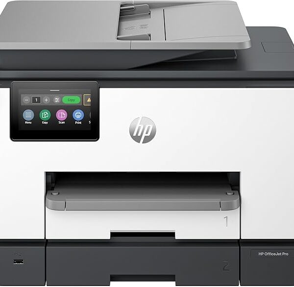 HP OfficeJet Pro 9130 All-in-One Printer, Color, Print, Copy, Scan, Fax, Wireless, Automatic document feeder, Two-sided printing, Two-sided scanning, Touchscreen, Cement - 404K9C