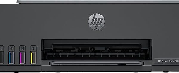 HP Smart Tank 581 All-in-One Printer, Color Printer for Home/office, Print; copy; scan; Wireless; Print upto 6000 black/color pages; Up to 3 years of printing already included, Medium Basalt-4A8D4A