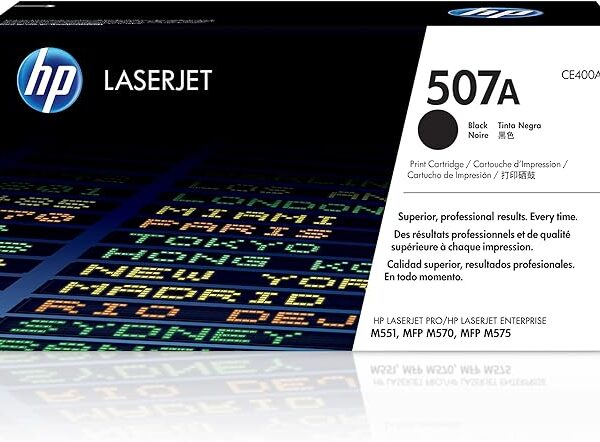 HP 507A Black Original LaserJet Toner Cartridge-CE400A