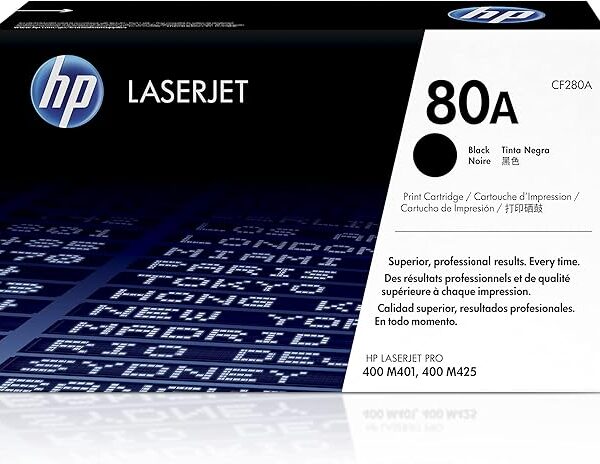 Hp 80A Black Original Laserjet Toner Cartridge - Cf280A