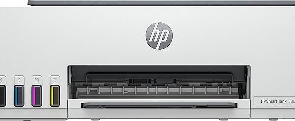 HP Smart Tank 580 Printer Wireless, Print, Scan, Copy, All In One Printer, Up to 3 years of printing already included, Light basalt - 1F3Y2A