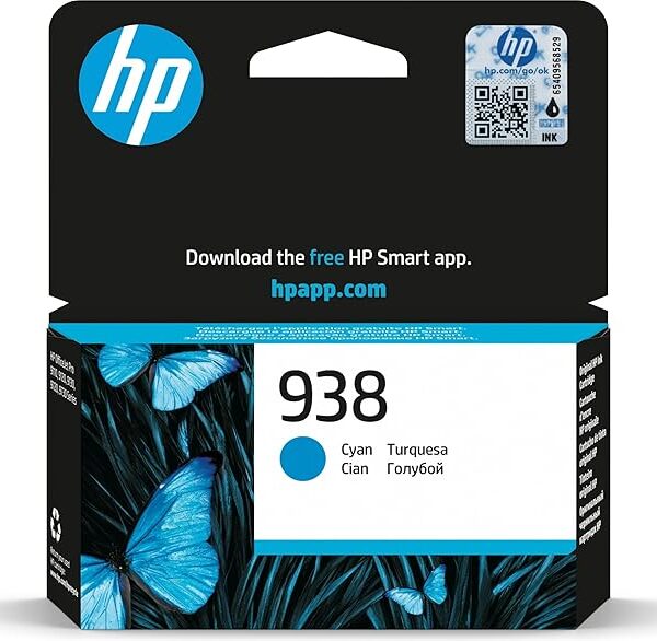 HP Original 938 Ink Cartridge - Cyan (4S6X5PE) Visit the HP Store